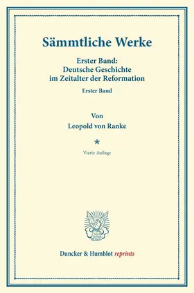 Ranke |  Sämmtliche Werke. | Buch |  Sack Fachmedien