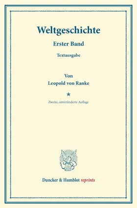 Ranke |  Weltgeschichte. | Buch |  Sack Fachmedien