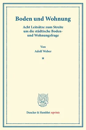 Weber |  Boden und Wohnung | Buch |  Sack Fachmedien