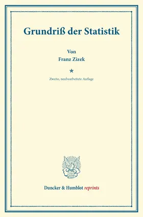 Žižek |  Grundriß der Statistik | Buch |  Sack Fachmedien