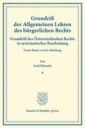 Pfersche / Finger / Frankl |  Grundriß der Allgemeinen Lehren des bürgerlichen Rechts. | Buch |  Sack Fachmedien