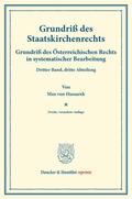 Hussarek / Finger / Frankl |  Grundriß des Staatskirchenrechts. | Buch |  Sack Fachmedien