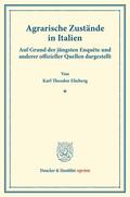 Eheberg |  Agrarische Zustände in Italien. | Buch |  Sack Fachmedien