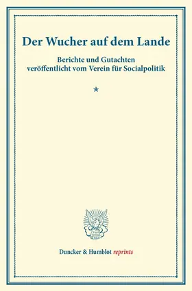 / |  Der Wucher auf dem Lande. | Buch |  Sack Fachmedien