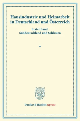 / |  Hausindustrie und Heimarbeit in Deutschland und Österreich. | Buch |  Sack Fachmedien