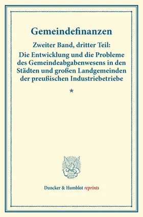 / |  Gemeindefinanzen. | Buch |  Sack Fachmedien