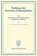 Meerwarth / Bonn / Rißkalt |  Probleme der deutschen Zahlungsbilanz. | Buch |  Sack Fachmedien