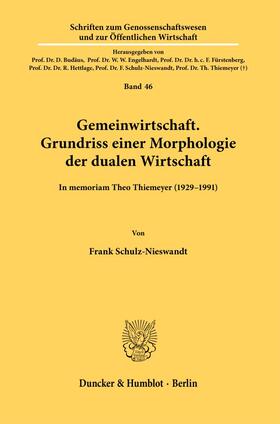 Schulz-Nieswandt |  Schulz-Nieswandt, F: Gemeinwirtschaft. Grundriss | Buch |  Sack Fachmedien
