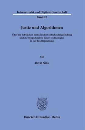 Nink | Justiz und Algorithmen. | Buch | 978-3-428-18106-3 | sack.de