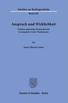 Leneis | Leneis, A: Anspruch und Wirklichkeit | Buch | 978-3-428-18120-9 | sack.de