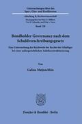 Matjuschkin |  Matjuschkin, G: Bondholder Governance nach dem Schuldverschr | Buch |  Sack Fachmedien