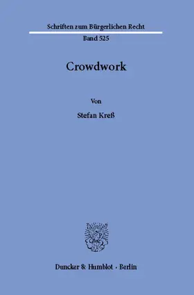 Kreß |  Crowdwork | Buch |  Sack Fachmedien
