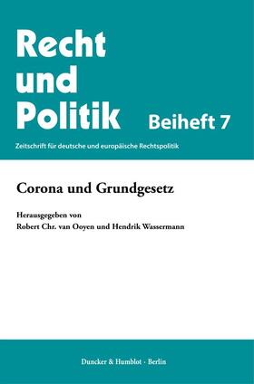 Ooyen / Wassermann |  Corona und Grundgesetz. | Buch |  Sack Fachmedien