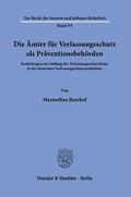 Banzhaf |  Banzhaf, M: Ämter für Verfassungsschutz als Präventionsbehör | Buch |  Sack Fachmedien