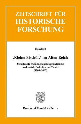 Auge / Gallion / Bihrer |  ›Kleine Bischöfe‹ im Alten Reich. | Buch |  Sack Fachmedien