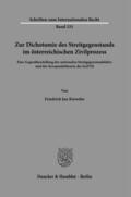Kieweler |  Zur Dichotomie des Streitgegenstands im österreichischen Zivilprozess. | Buch |  Sack Fachmedien