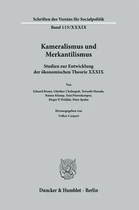 Caspari | Kameralismus und Merkantilismus. | Buch | 978-3-428-18456-9 | www.sack.de