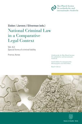 Sieber / Jarvers / Silverman | National Criminal Law in a Comparative Legal Context. | Buch | 978-3-428-18502-3 | sack.de