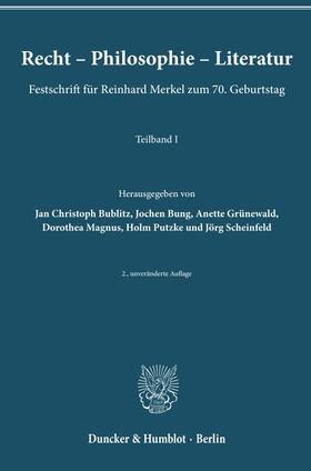 Bublitz / Bung / Grünewald | Recht ¿ Philosophie ¿ Literatur | Buch | 978-3-428-18545-0 | sack.de