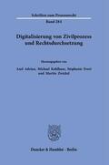 Adrian / Evert / Zwickel |  Digitalisierung von Zivilprozess und Rechtsdurchsetzung. | Buch |  Sack Fachmedien