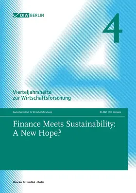  Finance Meets Sustainability: A New Hope? | Buch |  Sack Fachmedien