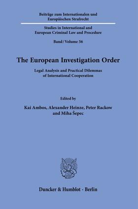 Ambos / Heinze / Rackow | The European Investigation Order. | Buch | 978-3-428-18708-9 | sack.de