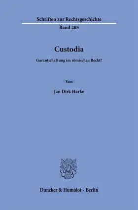 Harke |  Custodia. | Buch |  Sack Fachmedien