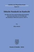 Martis |  Ethische Standards im Kaufrecht. | Buch |  Sack Fachmedien