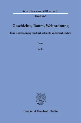Li |  Geschichte, Raum, Weltordnung | Buch |  Sack Fachmedien