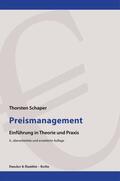 Schaper |  Preismanagement. | Buch |  Sack Fachmedien