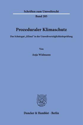 Widmann | Prozeduraler Klimaschutz. | Buch | 978-3-428-19042-3 | sack.de