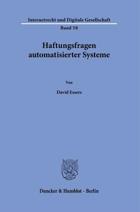 Essers |  Haftungsfragen automatisierter Systeme. | Buch |  Sack Fachmedien