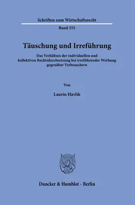 Havlik | Täuschung und Irreführung | Buch | 978-3-428-19137-6 | www.sack.de