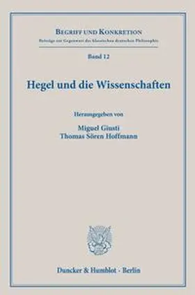 Giusti / Hoffmann |  Hegel und die Wissenschaften | Buch |  Sack Fachmedien