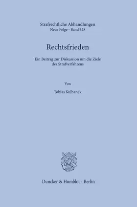 Kulhanek | Rechtsfrieden | Buch | 978-3-428-19287-8 | sack.de