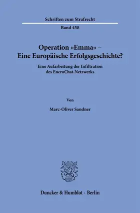 Sandner |  Operation "Emma" - Eine Europäische Erfolgsgeschichte? | Buch |  Sack Fachmedien