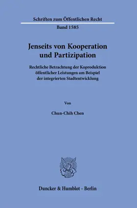 Chen |  Jenseits von Kooperation und Partizipation | Buch |  Sack Fachmedien