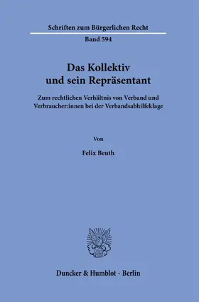 Beuth | Das Kollektiv und sein Repräsentant | Buch | 978-3-428-19577-0 | sack.de