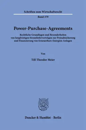 Meier |  Power-Purchase-Agreements | Buch |  Sack Fachmedien