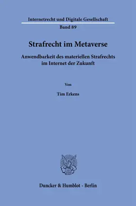 Erkens |  Strafrecht im Metaverse | Buch |  Sack Fachmedien