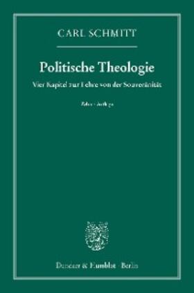 Schmitt | Politische Theologie. | E-Book | sack.de