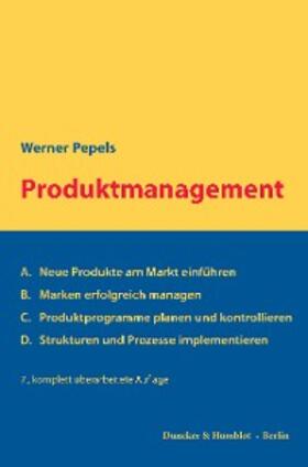 Pepels |  Produktmanagement. | eBook | Sack Fachmedien