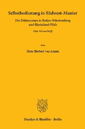 Arnim |  Selbstbedienung in Südwest-Manier.((2x kursiv)) | eBook | Sack Fachmedien