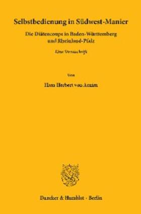 Arnim | Selbstbedienung in Südwest-Manier.((2x kursiv)) | E-Book | sack.de