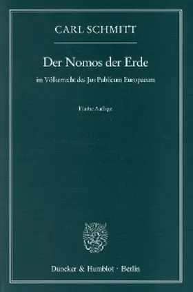 Schmitt |  Der Nomos der Erde | eBook | Sack Fachmedien