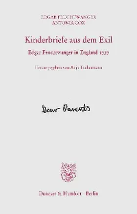 Feuchtwanger / Cox / Anja |  Kinderbriefe aus dem Exil | eBook | Sack Fachmedien