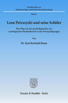 Baum |  Leon Petrazycki und seine Schüler. | eBook | Sack Fachmedien