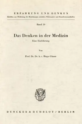 Glaser | Das Denken in der Medizin. | E-Book | sack.de