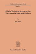 Moser |  Wilhelm Vershofens Beitrag zu einer Theorie des Verbraucherverhaltens. | eBook | Sack Fachmedien