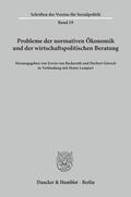 Beckerath / Giersch / Lampert |  Probleme der normativen Ökonomik und der wirtschaftspolitischen Beratung. | eBook | Sack Fachmedien